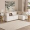 Baxton Studio Maya Modern White Boucle Fabric 4-Piece Modular Sectional Sofa 228-12968-12967-ZORO - alternate 7